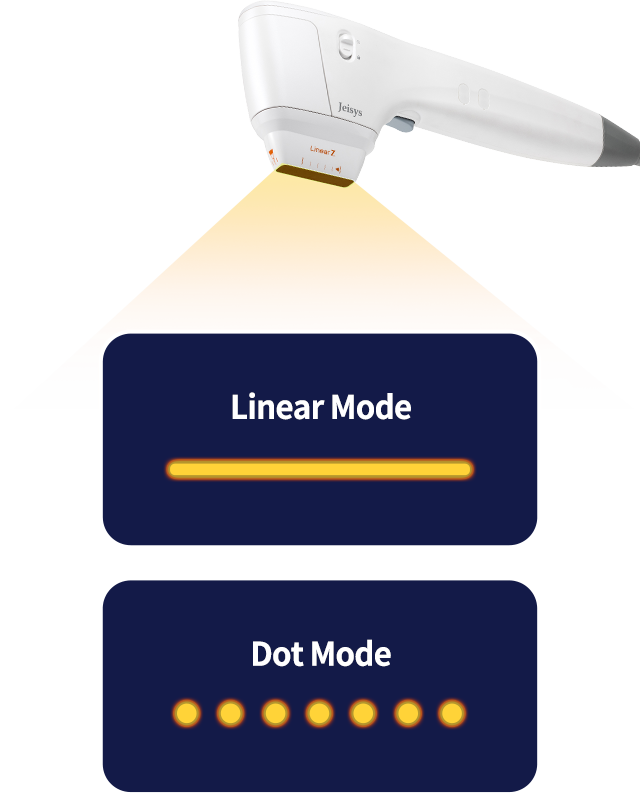 linear mode, dot mode