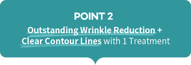 point2, Outstanding Wrinkle Reduction + Clear Contour Lines with 1 Treatment